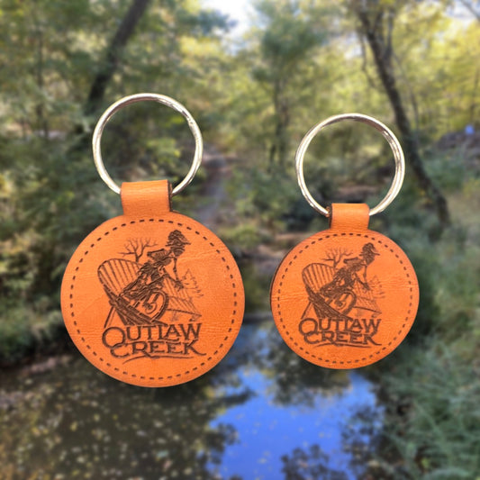 Outlaw Creek Leather Keychain