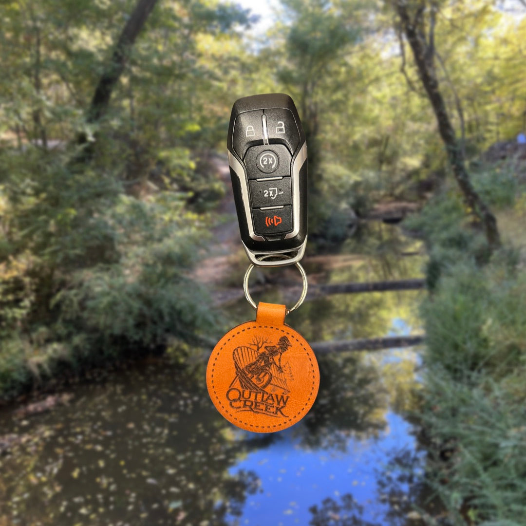 Outlaw Creek Leather Keychain